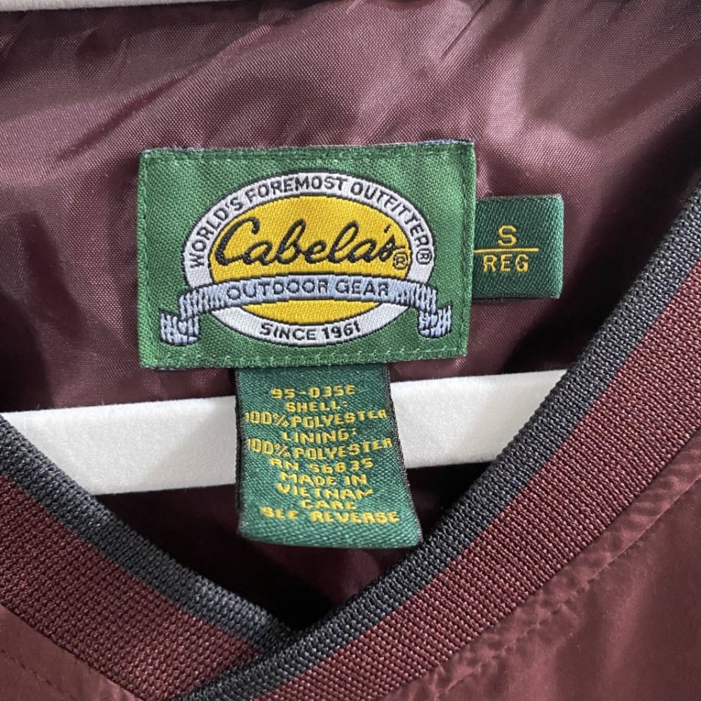 Cabela's Polyester Windbreaker Pullover Lined - M… - image 3